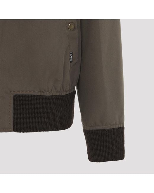 Prada Gray Long-Sleeved Casual Jacket for men