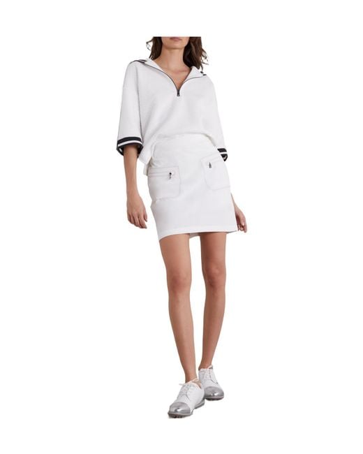 Bogner White Mirana Shell Mini Golf Skirt