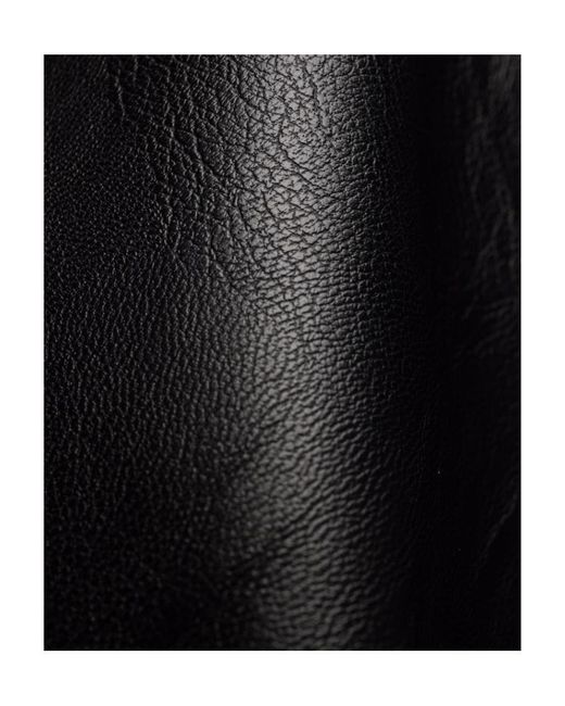 Stella McCartney Black Logo-Waistband Faux-Leather Culottes
