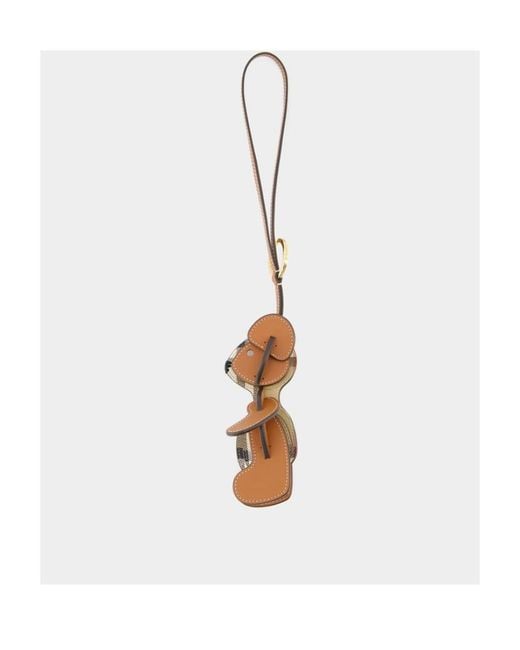 Burberry White Thomas Bear Puzzle Charm