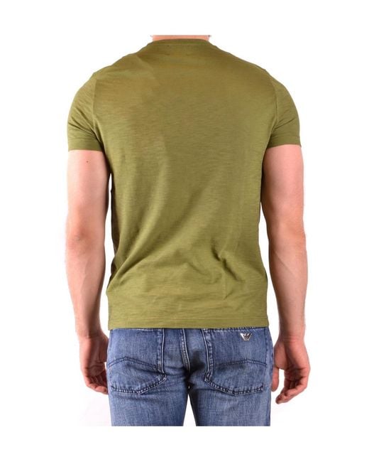 Dondup Green Short-Sleeved T-Shirt for men
