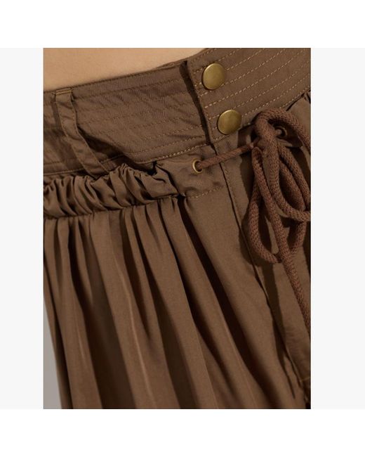 Isabel Marant Brown Inaya Drawstring Pants