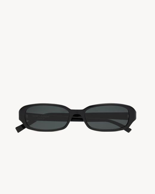 Saint Laurent White Eyewear Sl 872 Erin Oval Frame Sunglasses