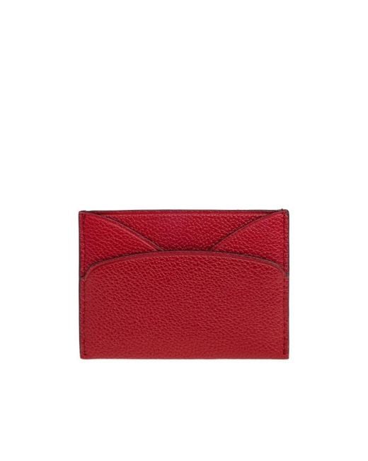 Tory Burch Red Leather Cardholder