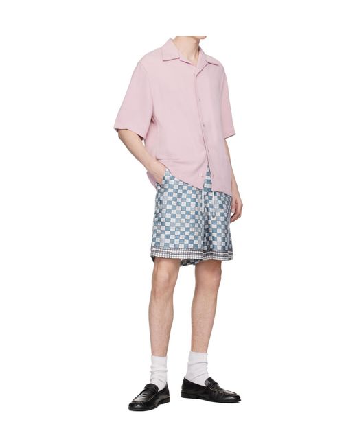 Amiri Pink Camping Short-Sleeve Shirt for men