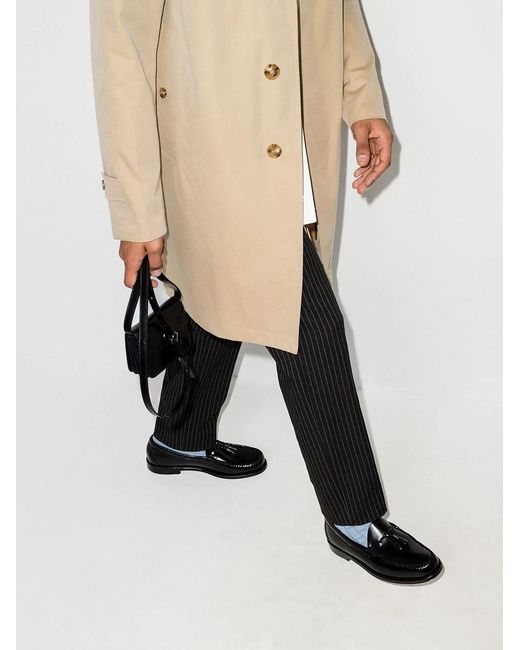 G.H.BASS Black Tassel Loafers for men