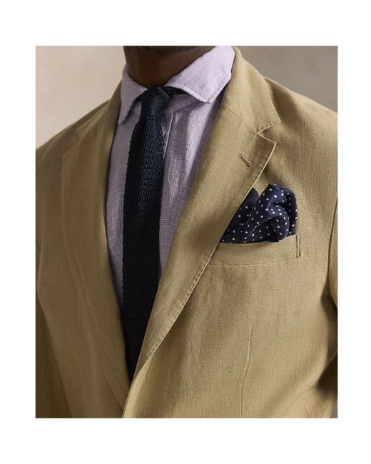 Polo Ralph Lauren Natural Single-Breasted Linen Blazer for men
