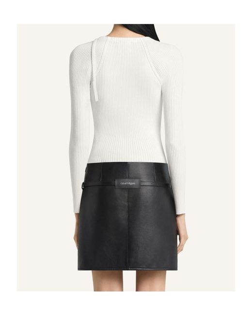 Courreges White Long-Sleeve T-Shirt