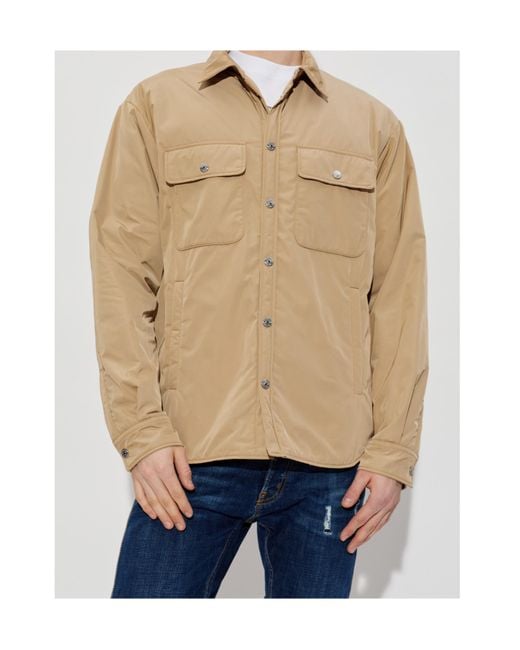 DSquared² Natural Insulated Button-Up Jacket for men