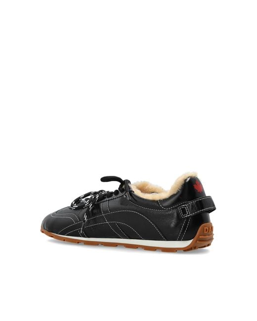 DSquared² Black Lace-Up Sneakers