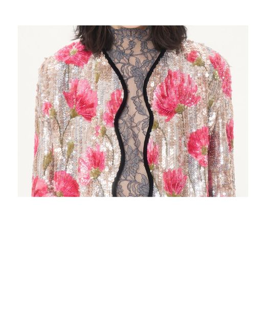 Valentino Pink Long-Sleeve Jacket