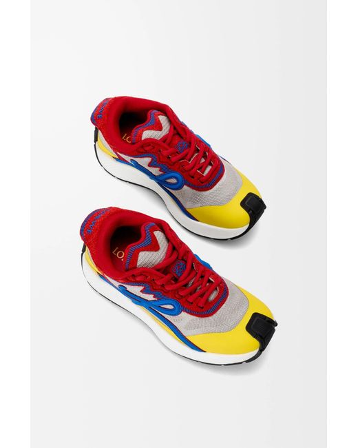 Loewe Blue Leather Pogo Sneakers