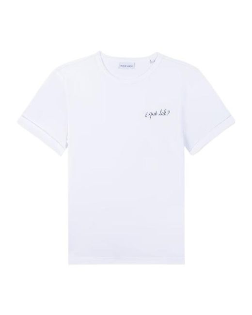 Maison Labiche White Embroidered T-Shirt for men