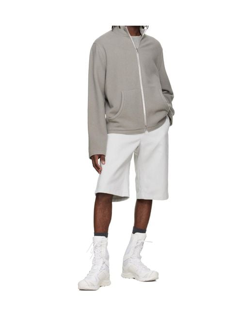 Rier White Belt Loop Shorts for men