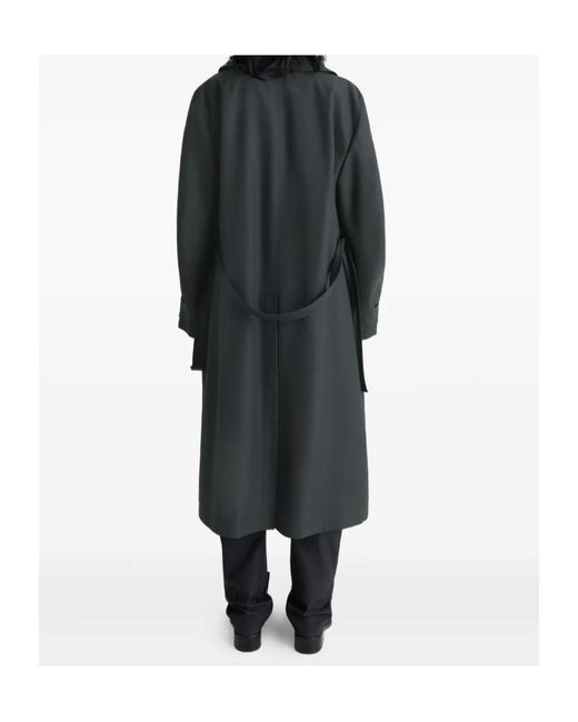 Lemaire Black Trench Coat Whith Detachable Lining