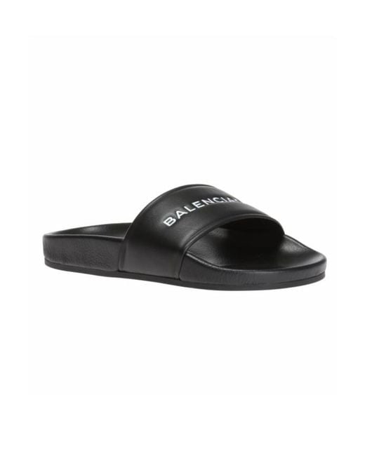 Balenciaga Brown Logo Printed Sandals