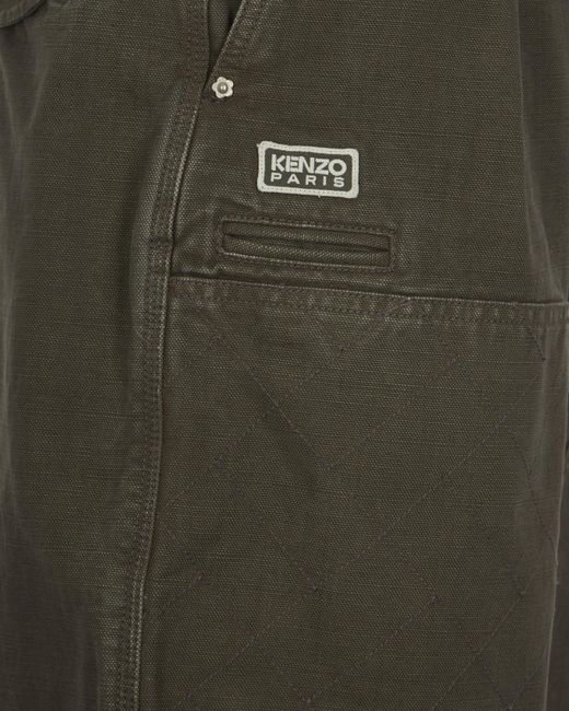 KENZO Green Weave' Double Knee Pants for men