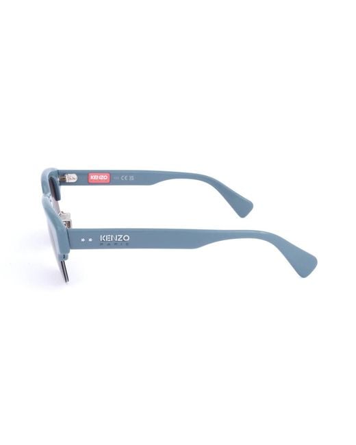 KENZO White Half Frame Sunglasses