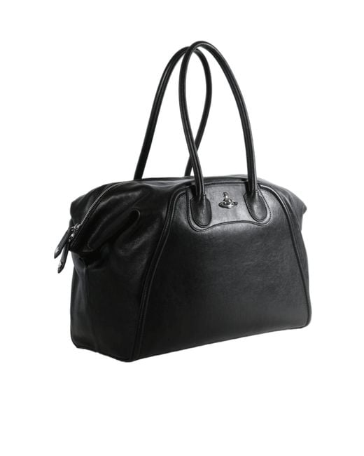 Vivienne Westwood Black Shirley Top Handle Handbag