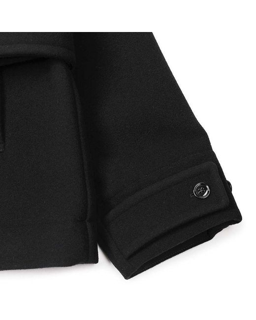 Lemaire Black Short Duffle Coat