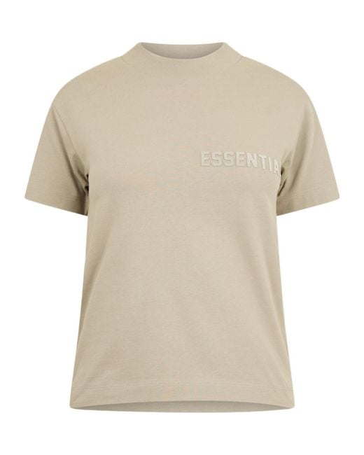Fear Of God Natural Logo Detail T-Shirt