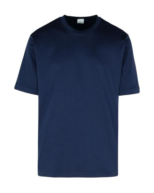 Eleventy Blue Classic Crew Neck T-Shirt for men