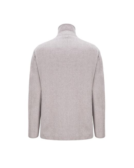 Herno Gray Turtleneck Jacket for men