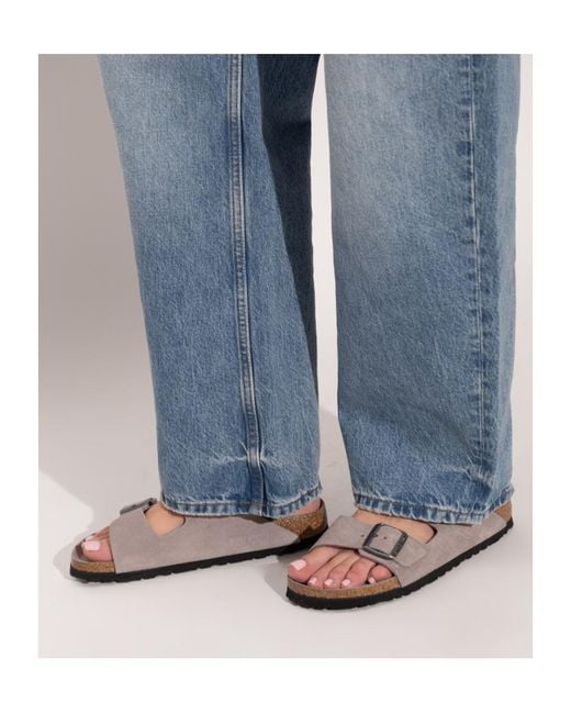 Birkenstock Brown Arizona Two-Strap Flat Sandals
