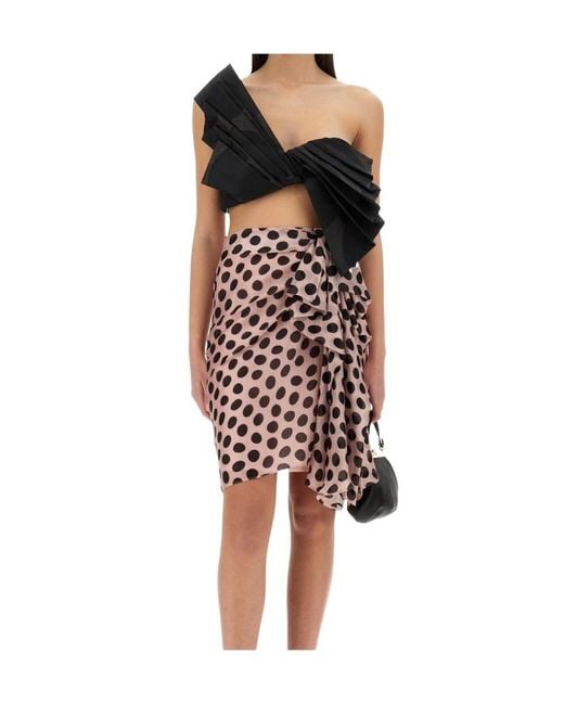 Nina Ricci Red Giant Bow Top