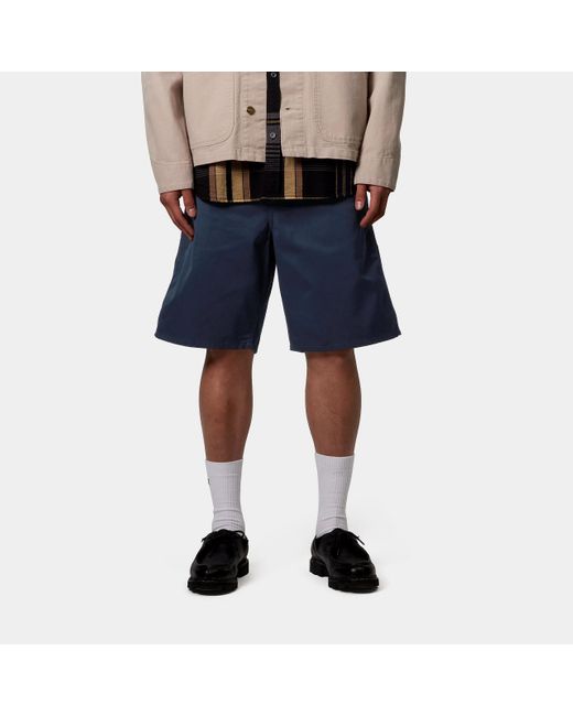 Carhartt Blue Simple Short for men