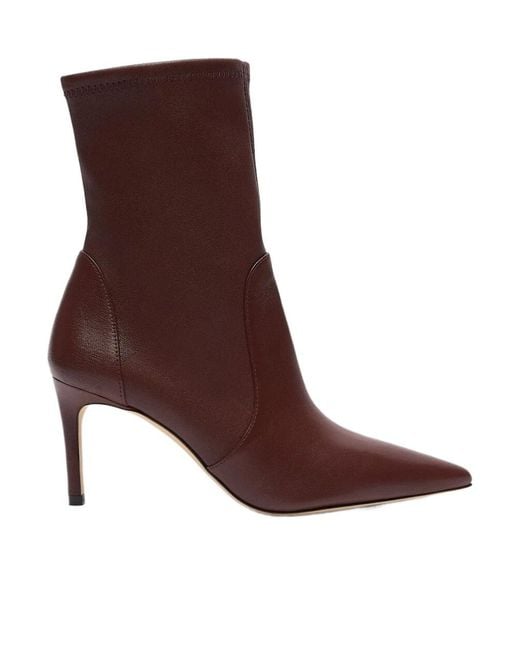 Stuart Weitzman Brown Stuart Power Bootie 75