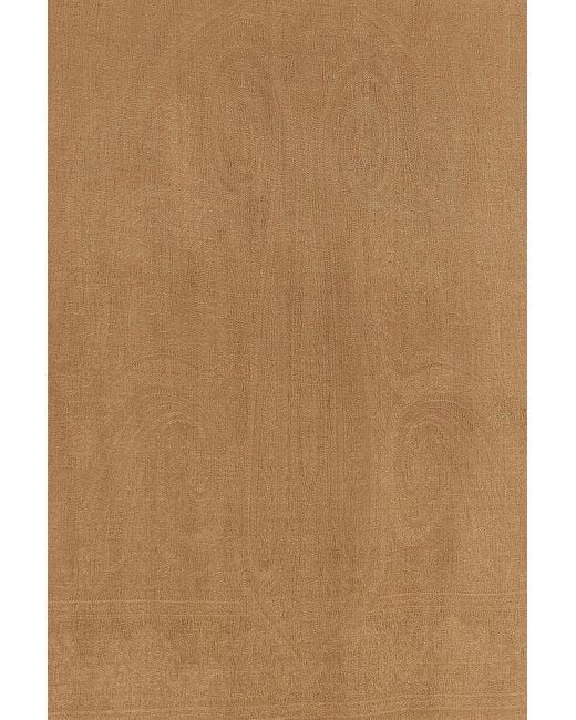 Max Mara Natural Frayed Edge Scarf