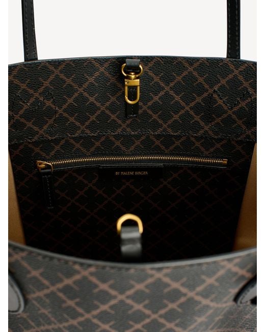 By Malene Birger Black Abigail Graphic-Print Tote Bag