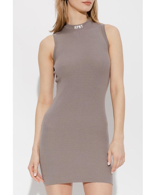 Heron Preston Brown Sleeveless Dress