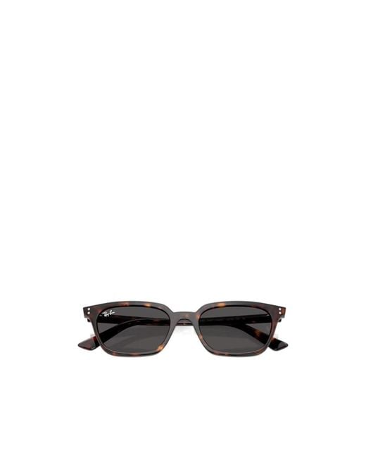Ray-Ban White Zaya Rectangle-Frame Sunglasses for men