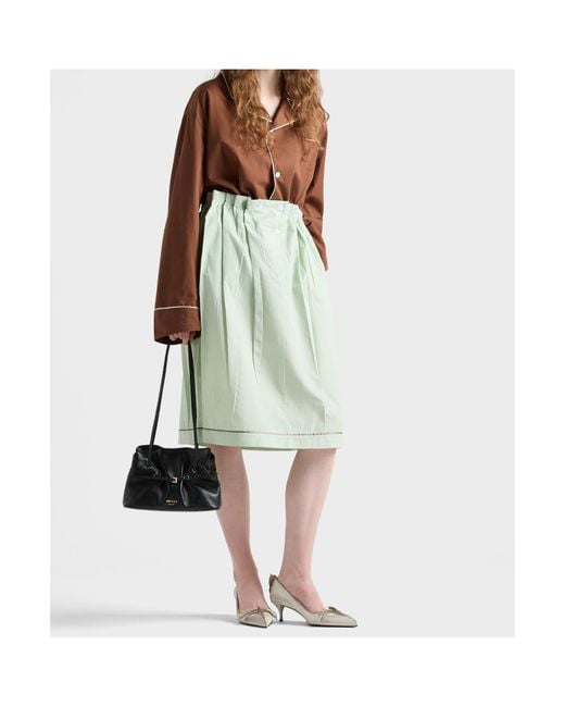 Prada Brown Long-Sleeved Button-Up Shirt