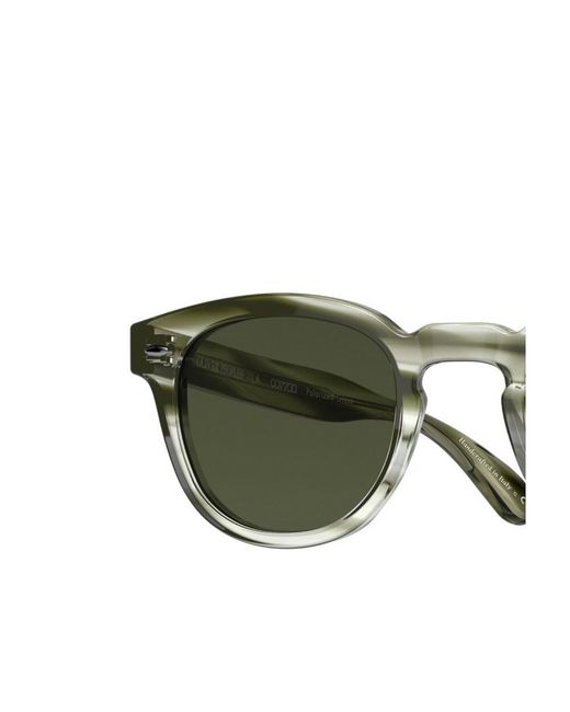 Oliver Peoples Green Round Logo Sunglasses for men