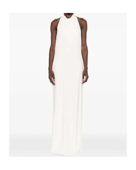 Cult Gaia White Backless Sleeveless Camisole Dress