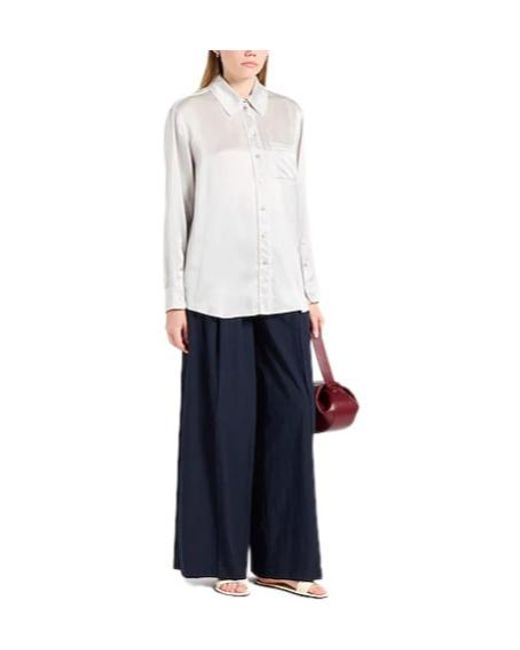 Brunello Cucinelli Blue Loose Trousers
