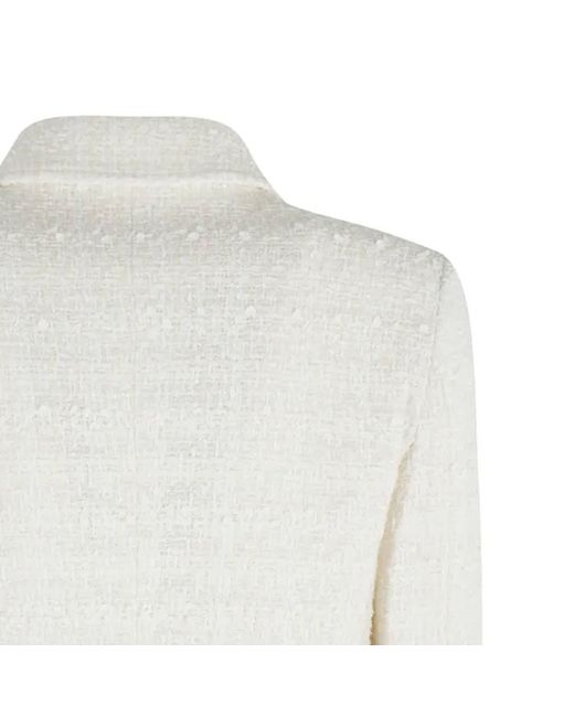 Tagliatore White Lapel Jacket