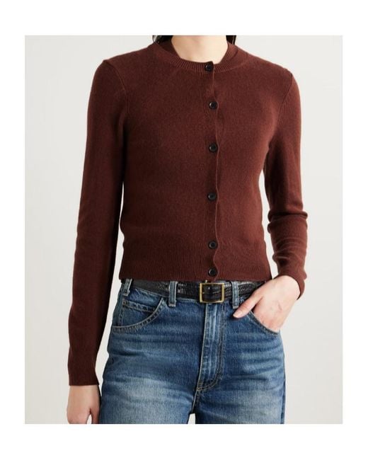 Nili Lotan Purple March Cashmere Cardigan