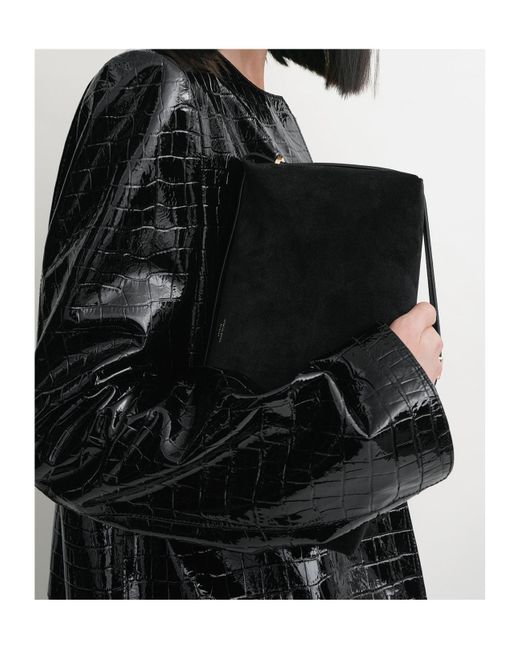 Totême  Black Zipper Clutch