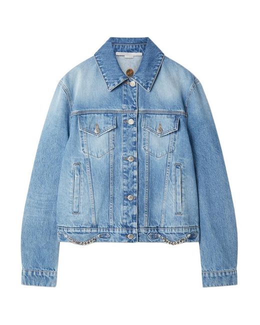 Stella McCartney Blue Button Down Denim Jacket