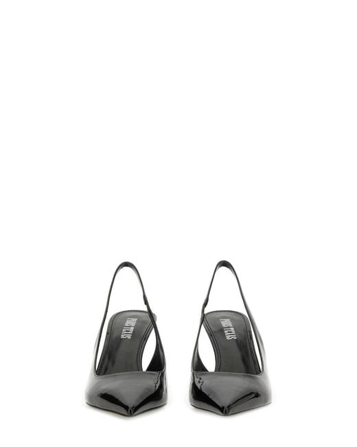 Paris Texas Black Pointed Toe Heeled Pumps