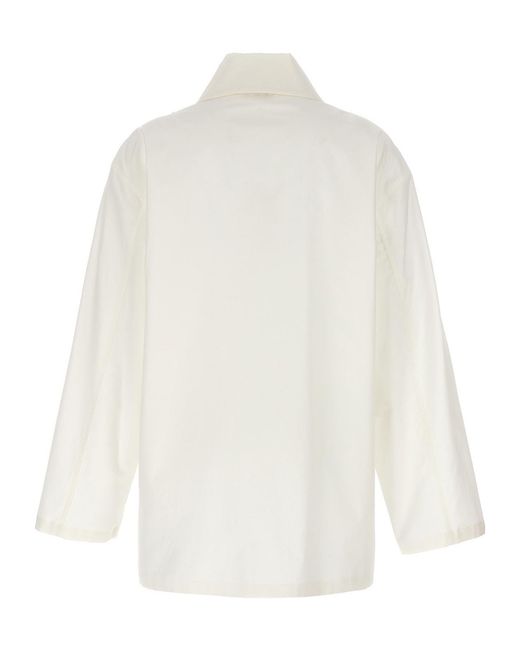 The Row White Rigel Buttoned Shirt