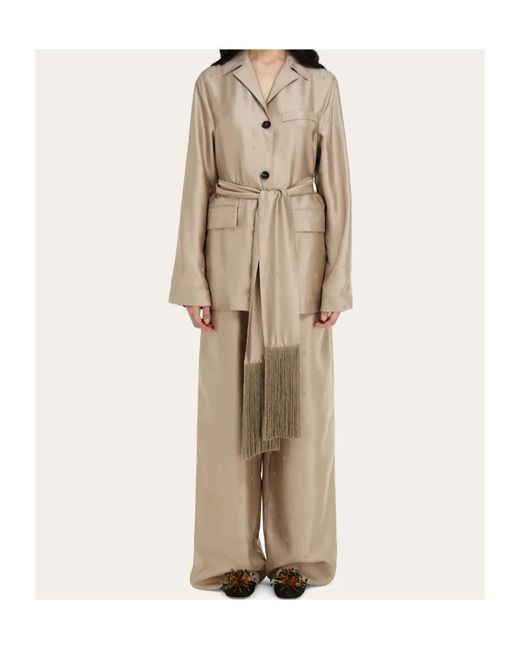 Ferragamo Natural Silk Over Shirt