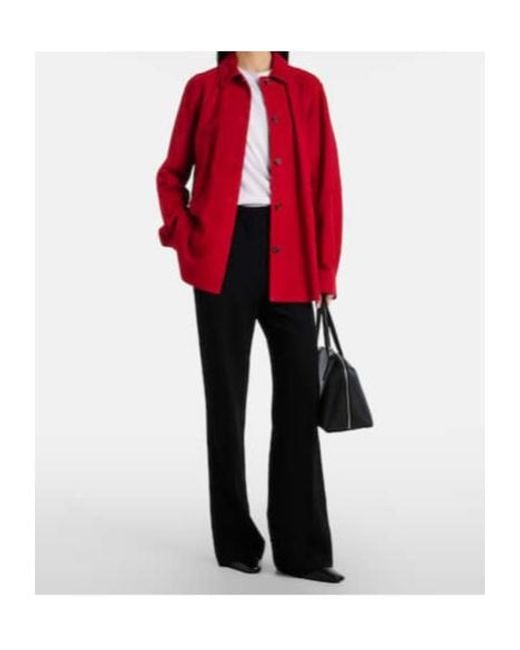 Totême  Red Suede Overshirt