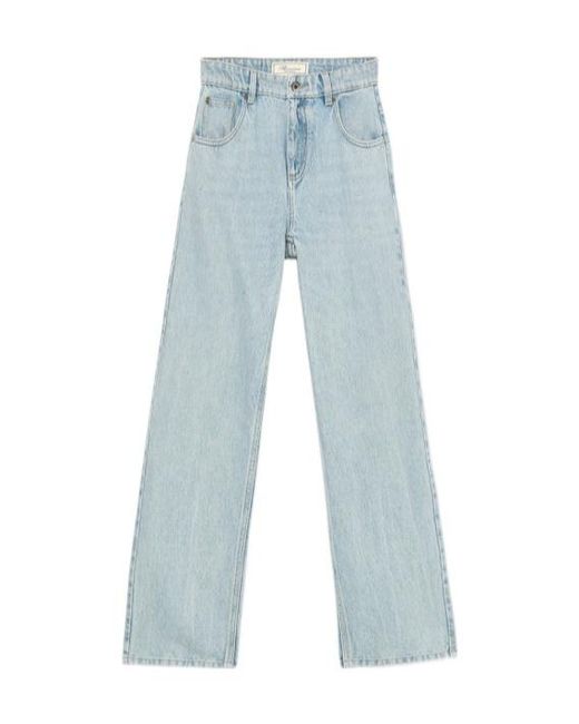 Blumarine Blue Logo-Embroidered Jeans
