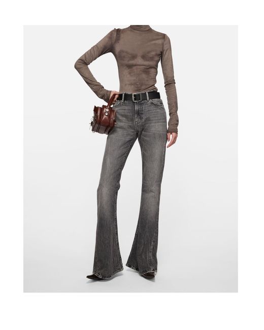 Acne Gray Fitted Jeans