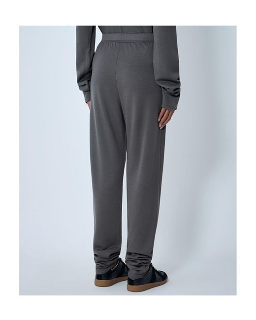 Rier Gray Elasticated Knit Pants